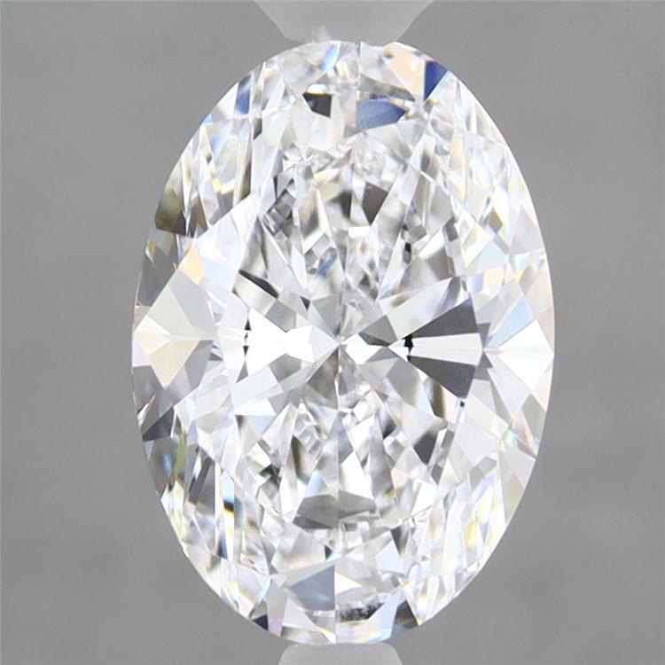 2.06 Carat Oval Shaped, Ideal Cut, D Color, VVS2 Clarity, IGI Certified Lab Grown Diamond