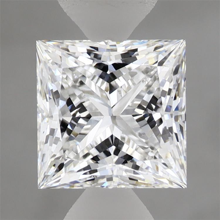 1.59 Carat Princess Shaped, Ideal Cut, D Color, VVS2 Clarity, IGI Certified Lab Grown Diamond