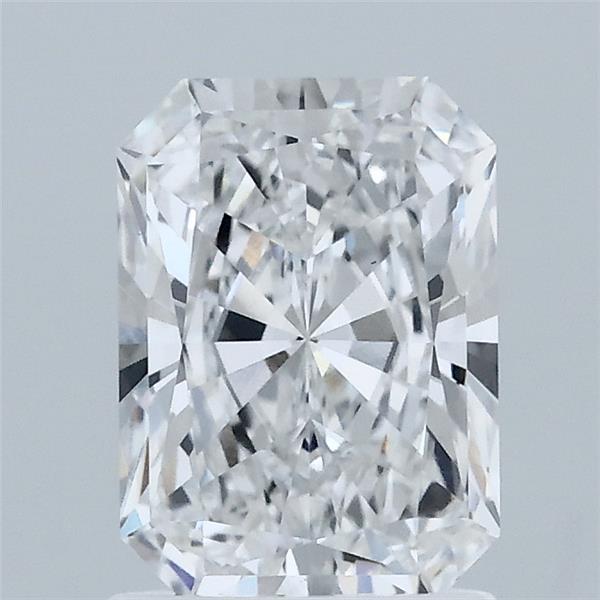 1.52 Carat Radiant Shaped, Ideal Cut, D Color, VS1 Clarity, IGI Certified Lab Grown Diamond