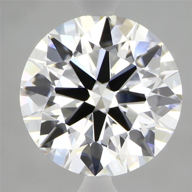 3.08 Carat Round Shaped, Ideal Cut, F Color, VVS2 Clarity, IGI Certified Lab Grown Diamond