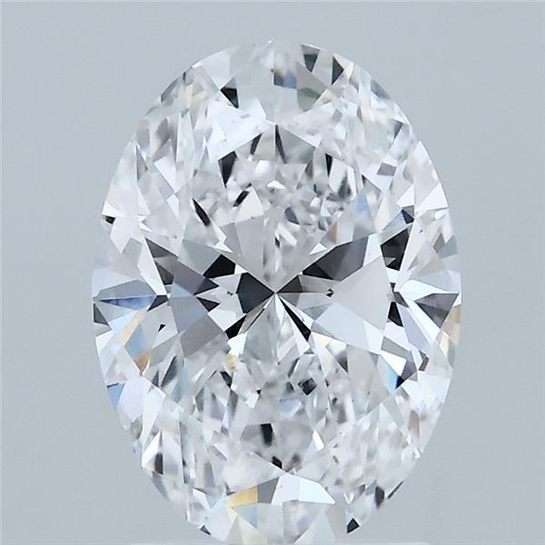2.07 Carat Oval Shaped, Ideal Cut, D Color, VS1 Clarity, IGI Certified Lab Grown Diamond