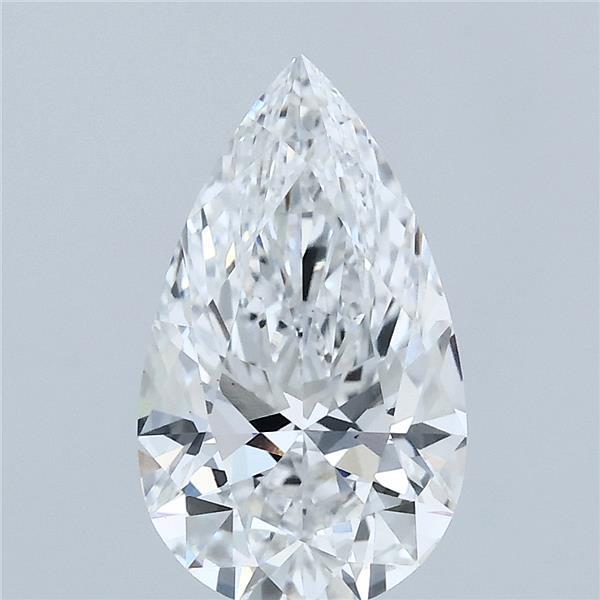 2.04 Carat Pear Shaped, Excellent Cut, D Color, VS1 Clarity, IGI Certified Lab Grown Diamond