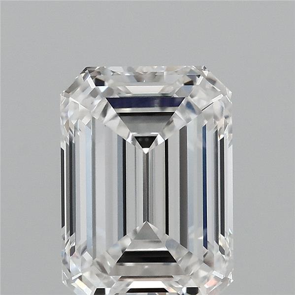 3.03 Carat Emerald Shaped, Ideal Cut, D Color, VVS1 Clarity, IGI Certified Lab Grown Diamond