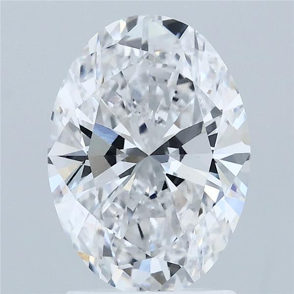 2.01 Carat Oval Shaped, Ideal Cut, D Color, VVS2 Clarity, IGI Certified Lab Grown Diamond