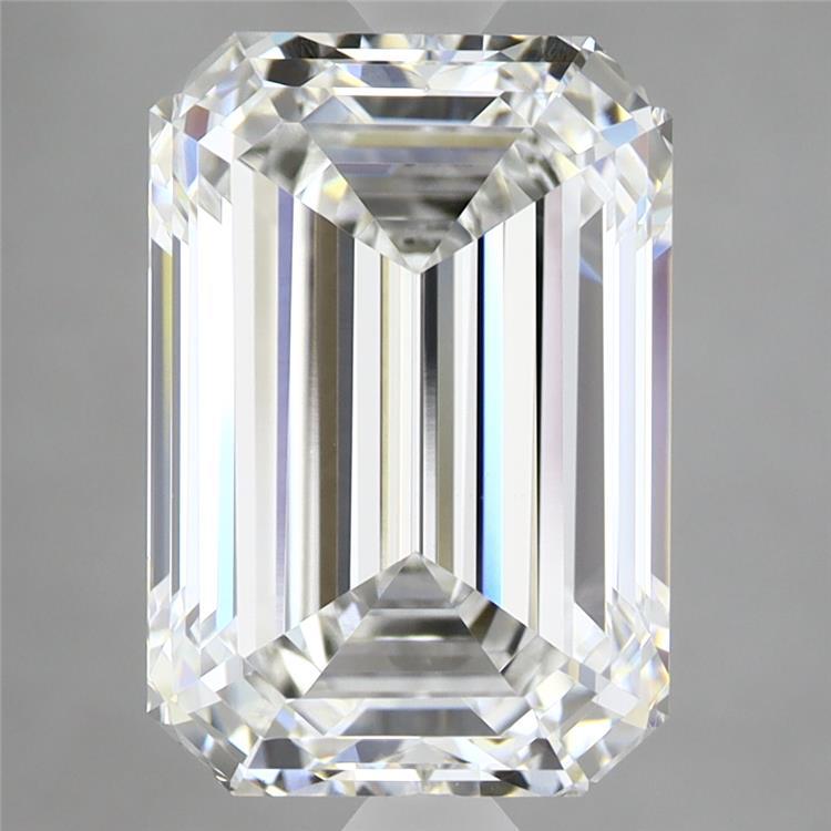 4.76 Carat Emerald Shaped, Ideal Cut, E Color, VVS2 Clarity, IGI Certified Lab Grown Diamond