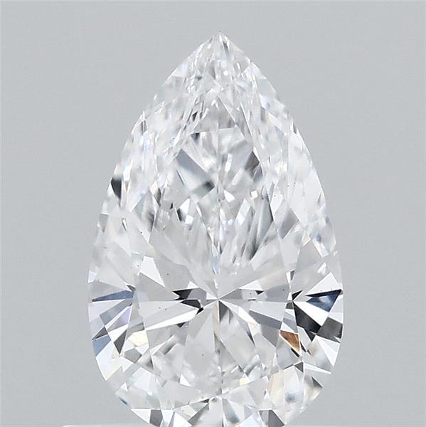 0.64 Carat Pear Shaped, Ideal Cut, D Color, VS1 Clarity, IGI Certified Lab Grown Diamond