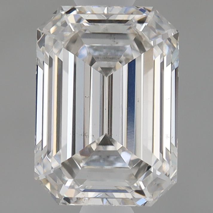 0.94 Carat Emerald Shaped, Ideal Cut, F Color, VS2 Clarity, IGI Certified Lab Grown Diamond