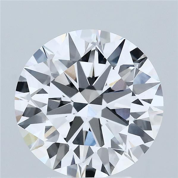 4.07 Carat Round Shaped, Ideal Cut, E Color, VVS2 Clarity, IGI Certified Lab Grown Diamond