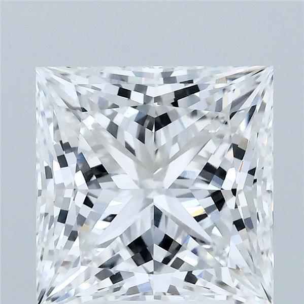 4.03 Carat Princess Shaped, Ideal Cut, E Color, VVS2 Clarity, IGI Certified Lab Grown Diamond