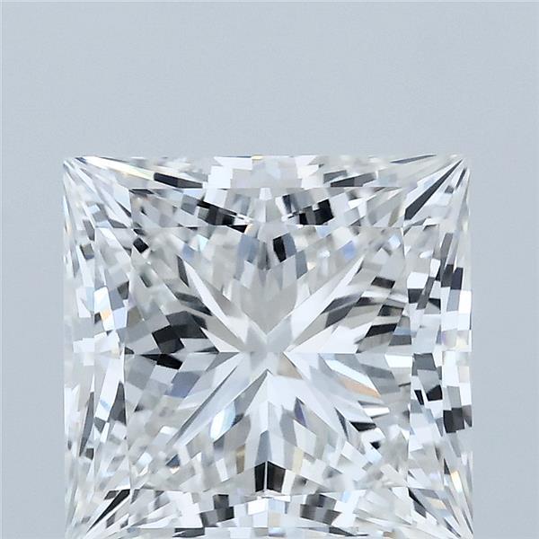4.00 Carat Princess Shaped, Ideal Cut, E Color, VVS2 Clarity, IGI Certified Lab Grown Diamond