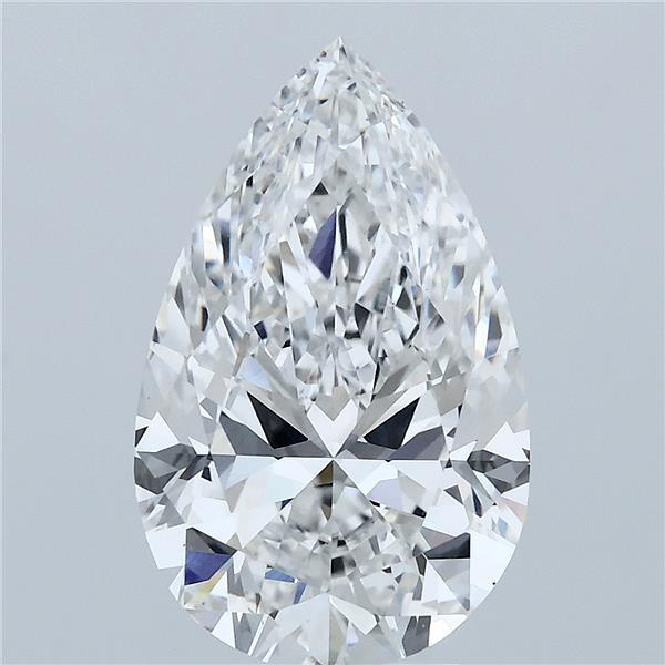 4.00 Carat Pear Shaped, Ideal Cut, F Color, VS1 Clarity, IGI Certified Lab Grown Diamond