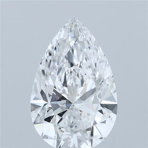 2.21 Carat Pear Shaped, Ideal Cut, D Color, VVS2 Clarity, IGI Certified Lab Grown Diamond