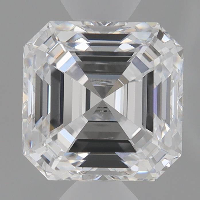 1.56 Carat Asscher Shaped, Very Good Cut, D Color, SI1 Clarity, IGI Certified Lab Grown Diamond