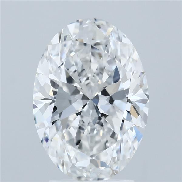 3.01 Carat Oval Shaped, Ideal Cut, E Color, VVS2 Clarity, IGI Certified Lab Grown Diamond