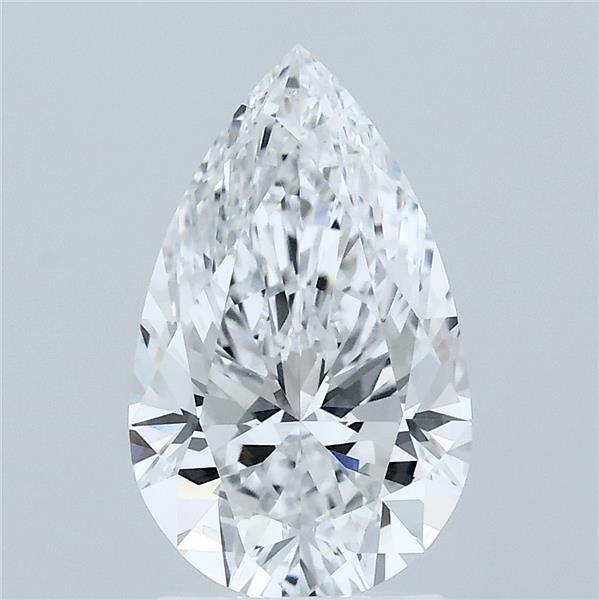 2.10 Carat Pear Shaped, Ideal Cut, E Color, VVS2 Clarity, IGI Certified Lab Grown Diamond