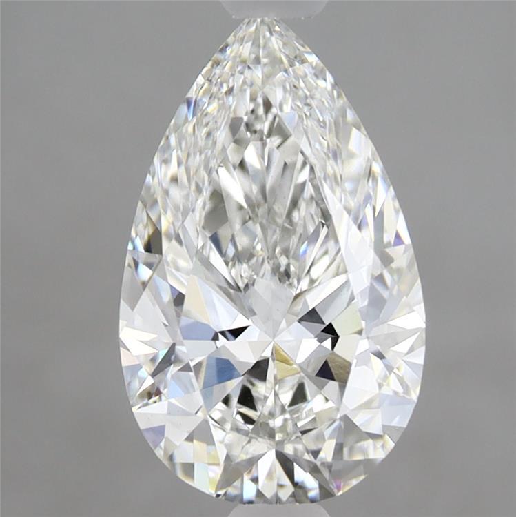 1.84 Carat Pear Shaped, Ideal Cut, F Color, VVS2 Clarity, IGI Certified Lab Grown Diamond