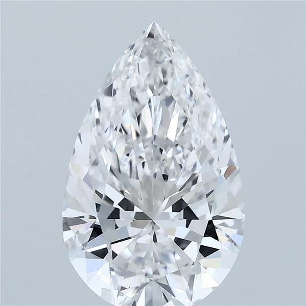 2.10 Carat Pear Shaped, Ideal Cut, F Color, VVS1 Clarity, IGI Certified Lab Grown Diamond