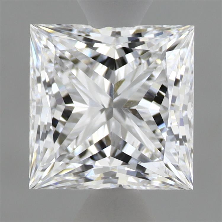1.55 Carat Princess Shaped, Ideal Cut, D Color, VVS2 Clarity, IGI Certified Lab Grown Diamond