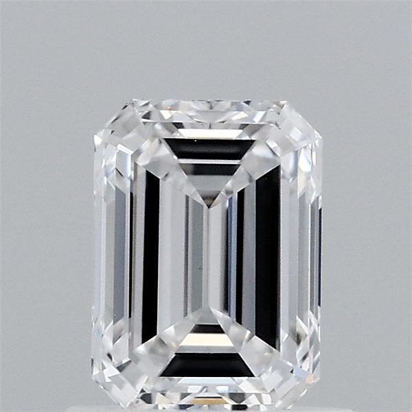 0.97 Carat Emerald Shaped, Ideal Cut, D Color, VS1 Clarity, IGI Certified Lab Grown Diamond