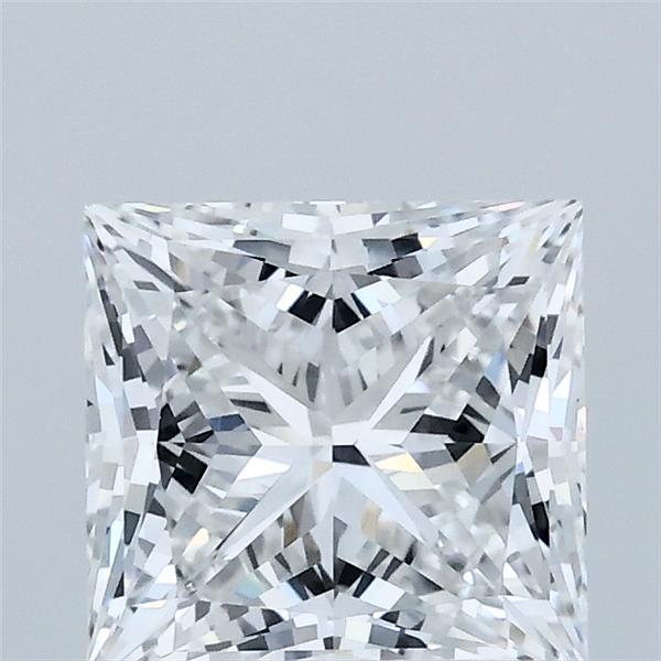 2.08 Carat Princess Shaped, Ideal Cut, E Color, VVS2 Clarity, IGI Certified Lab Grown Diamond