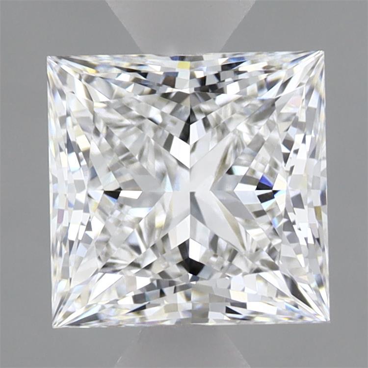 1.84 Carat Princess Shaped, Ideal Cut, D Color, VVS2 Clarity, IGI Certified Lab Grown Diamond