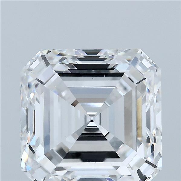 5.01 Carat Asscher Shaped, Ideal Cut, D Color, VVS2 Clarity, IGI Certified Lab Grown Diamond