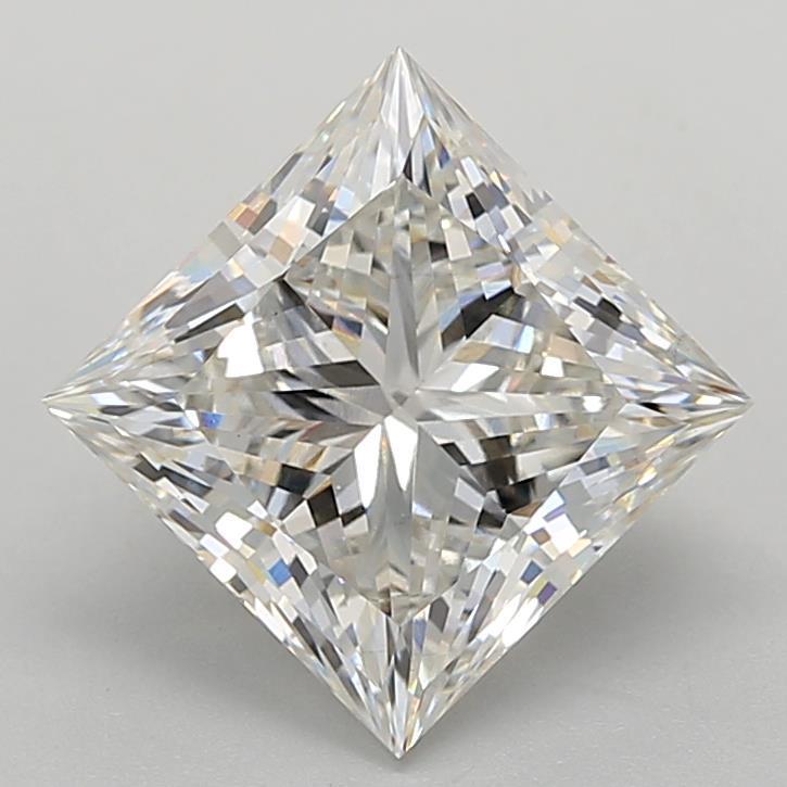 4.03 Carat Princess Shaped, Ideal Cut, G Color, VS1 Clarity, IGI Certified Lab Grown Diamond