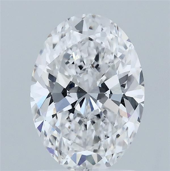 1.60 Carat Oval Shaped, Ideal Cut, D Color, VVS2 Clarity, IGI Certified Lab Grown Diamond