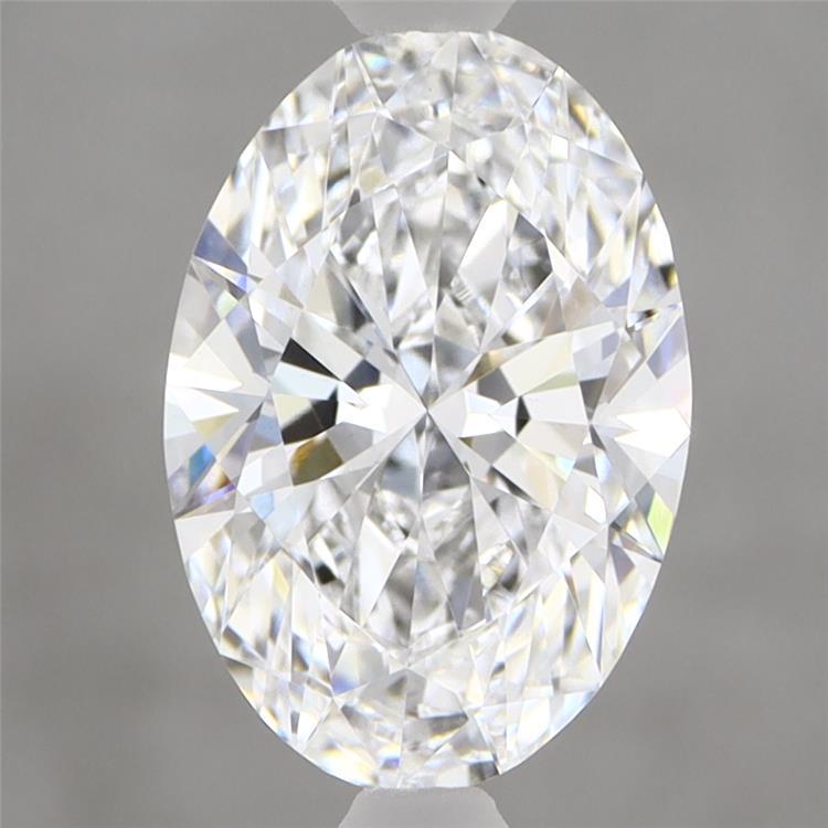 2.05 Carat Oval Shaped, Ideal Cut, D Color, VVS2 Clarity, IGI Certified Lab Grown Diamond