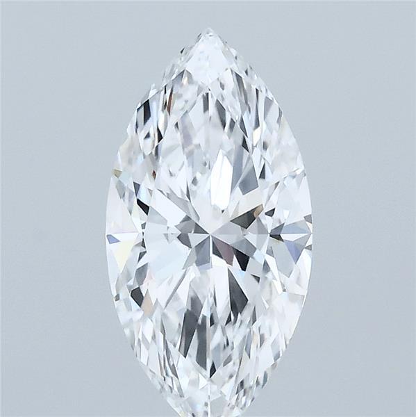 1.54 Carat Marquise Shaped, Ideal Cut, E Color, VVS2 Clarity, IGI Certified Lab Grown Diamond