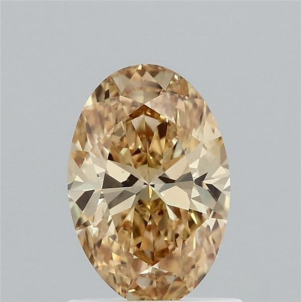 1.02 Carat Oval Shaped, Ideal Cut, FANCY INTENSE YELLOW Color, VS1 Clarity, IGI Certified Lab Grown Diamond