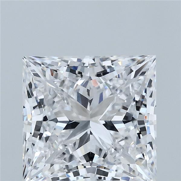 4.04 Carat Princess Shaped, Ideal Cut, D Color, VS1 Clarity, IGI Certified Lab Grown Diamond
