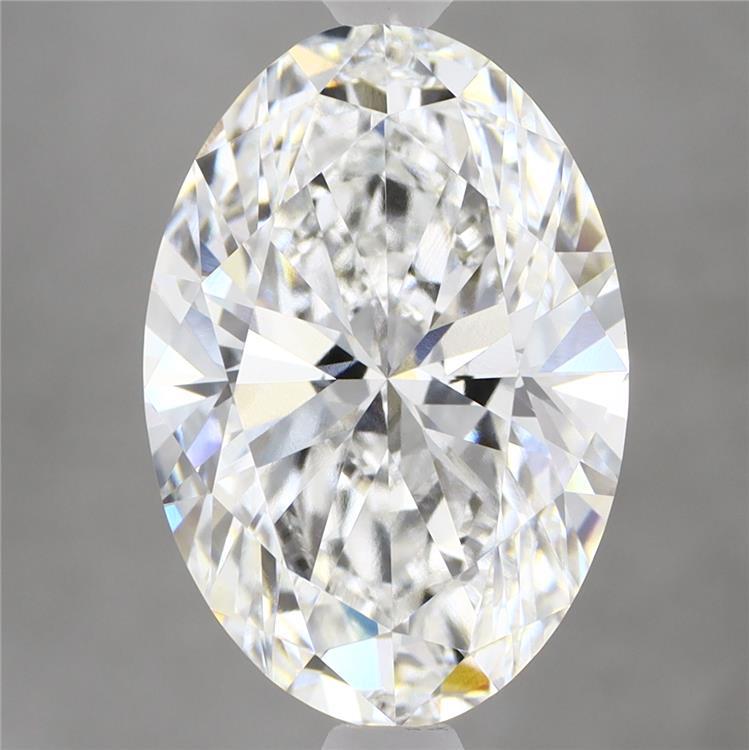 5.42 Carat Oval Shaped, Ideal Cut, E Color, VVS2 Clarity, IGI Certified Lab Grown Diamond