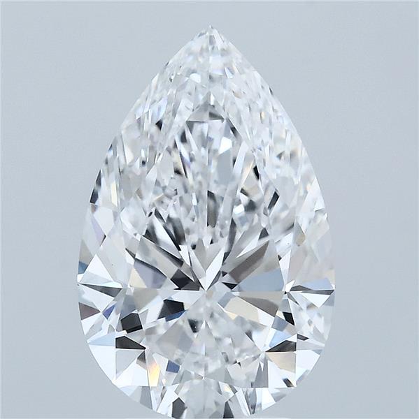 4.00 Carat Pear Shaped, Ideal Cut, D Color, VVS2 Clarity, IGI Certified Lab Grown Diamond
