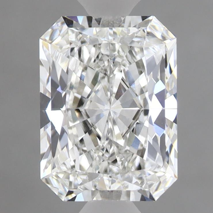1.52 Carat Radiant Shaped, Ideal Cut, F Color, VVS2 Clarity, IGI Certified Lab Grown Diamond