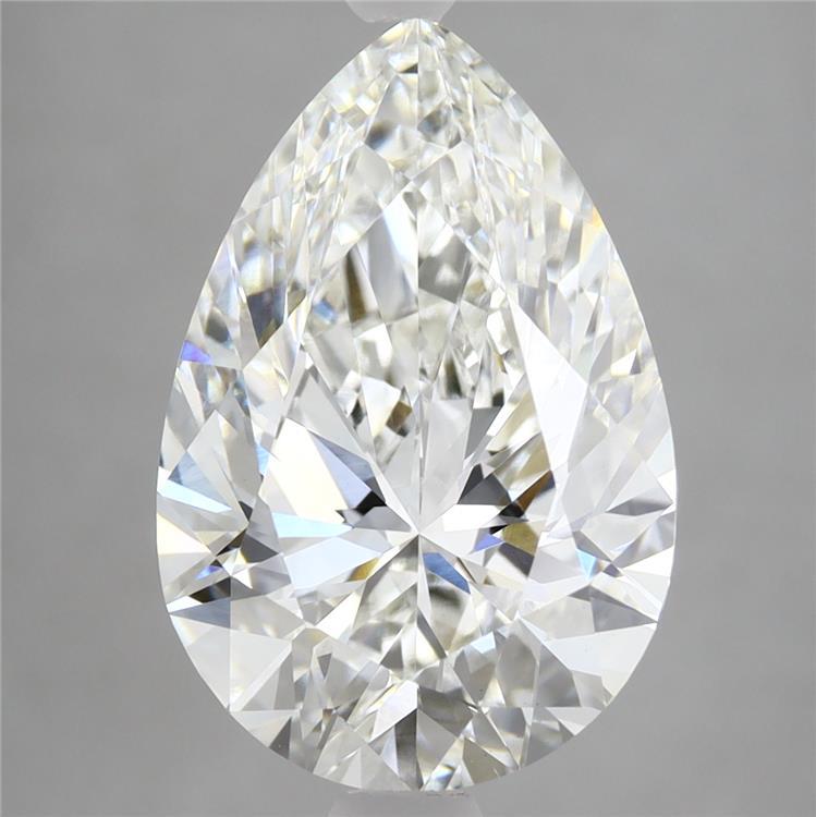 5.00 Carat Pear Shaped, Ideal Cut, F Color, VVS2 Clarity, IGI Certified Lab Grown Diamond