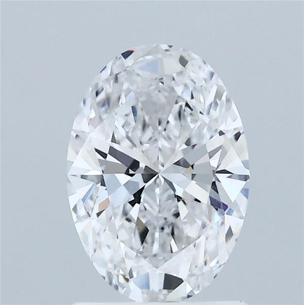 1.06 Carat Oval Shaped, Ideal Cut, D Color, VVS2 Clarity, IGI Certified Lab Grown Diamond