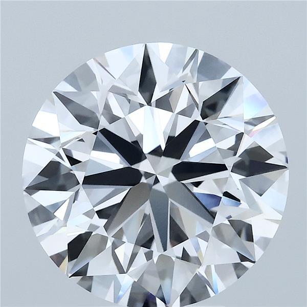5.20 Carat Round Shaped, Ideal Cut, D Color, VVS2 Clarity, IGI Certified Lab Grown Diamond