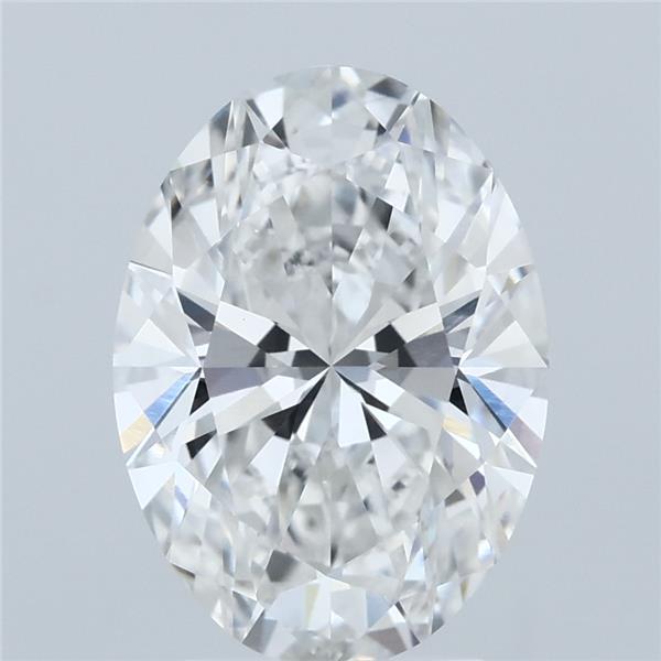 3.08 Carat Oval Shaped, Ideal Cut, E Color, VVS2 Clarity, IGI Certified Lab Grown Diamond