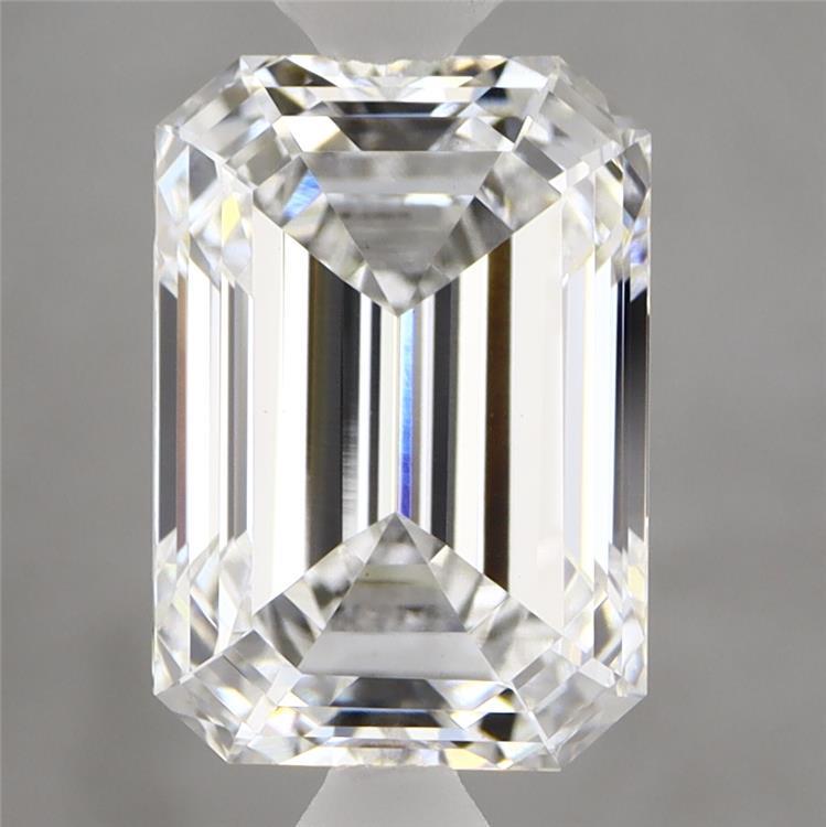 3.72 Carat Emerald Shaped, Ideal Cut, E Color, VS1 Clarity, IGI Certified Lab Grown Diamond