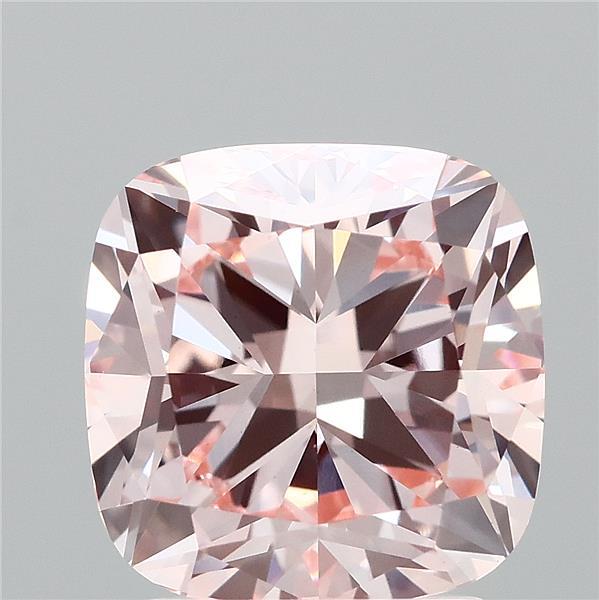 2.66 Carat Cushion Shaped, Ideal Cut, FANCY INTENSE PINK Color, VS1 Clarity, IGI Certified Lab Grown Diamond