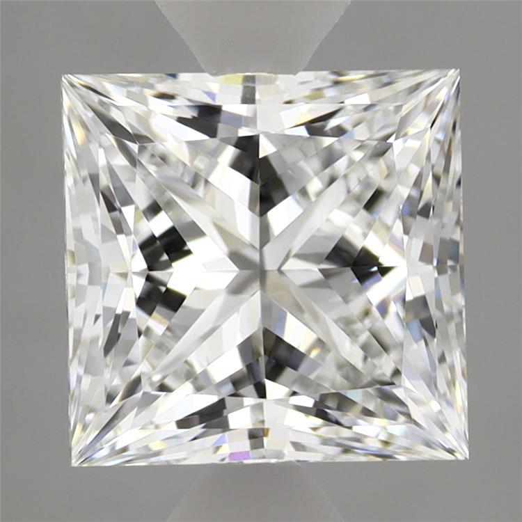 2.71 Carat Princess Shaped, Ideal Cut, E Color, VVS2 Clarity, IGI Certified Lab Grown Diamond