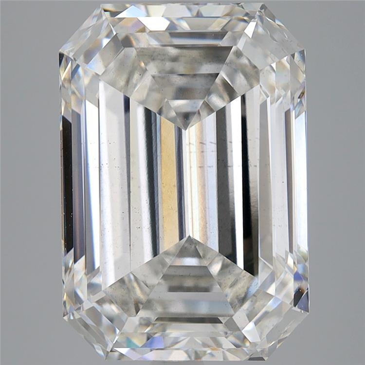 8.01 Carat Emerald Shaped, Ideal Cut, F Color, SI1 Clarity, IGI Certified Lab Grown Diamond