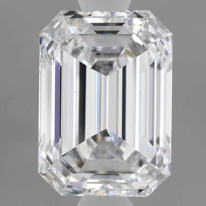 0.96 Carat Emerald Shaped, Ideal Cut, D Color, VS1 Clarity, IGI Certified Lab Grown Diamond