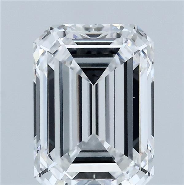 2.73 Carat Emerald Shaped, Ideal Cut, D Color, VVS2 Clarity, IGI Certified Lab Grown Diamond