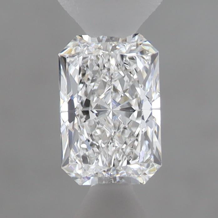 0.55 Carat Radiant Shaped, Ideal Cut, D Color, VVS1 Clarity, IGI Certified Lab Grown Diamond