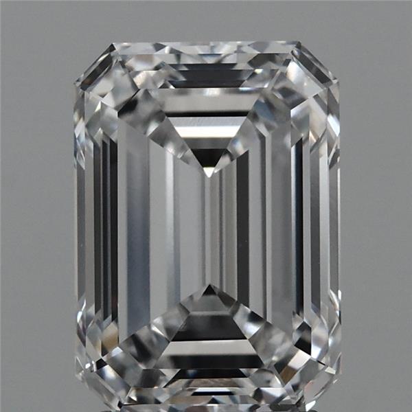 3.28 Carat Emerald Shaped, Ideal Cut, E Color, VVS1 Clarity, IGI Certified Lab Grown Diamond