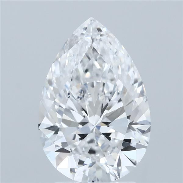 3.01 Carat Pear Shaped, Ideal Cut, E Color, VVS2 Clarity, IGI Certified Lab Grown Diamond