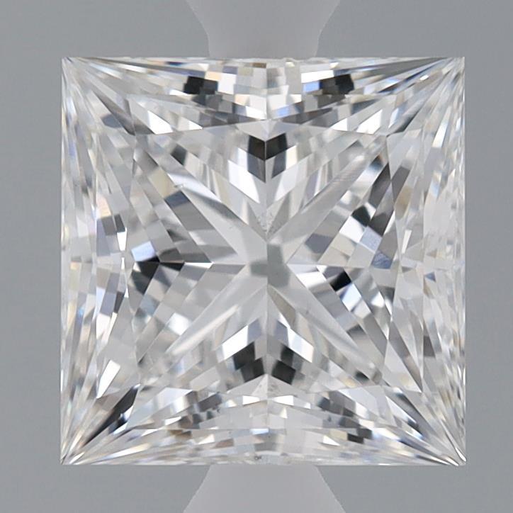 1.50 Carat Princess Shaped, Ideal Cut, E Color, VS1 Clarity, IGI Certified Lab Grown Diamond