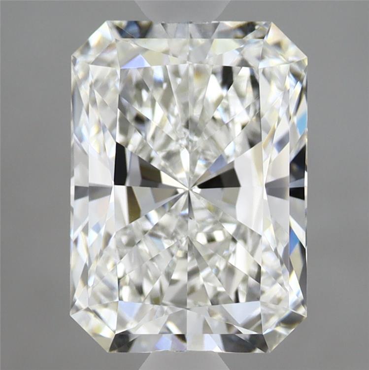 2.60 Carat Radiant Shaped, Ideal Cut, F Color, VS1 Clarity, IGI Certified Lab Grown Diamond